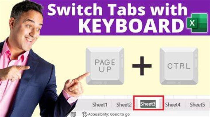 How can I set a keyboard shortcut to switch between Excel tabs?