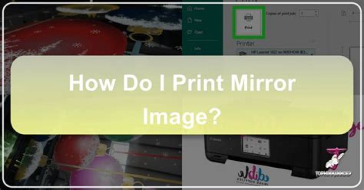 How do I print in mirror image