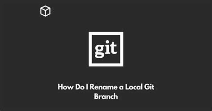 How do I rename a local Git branch?
