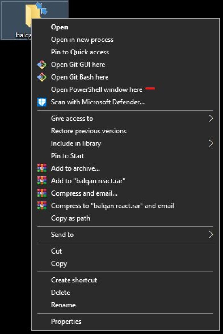 How do I start PowerShell from Windows Explorer?