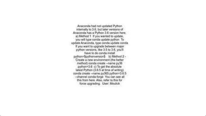 How do I upgrade to Python 3.6 with conda?