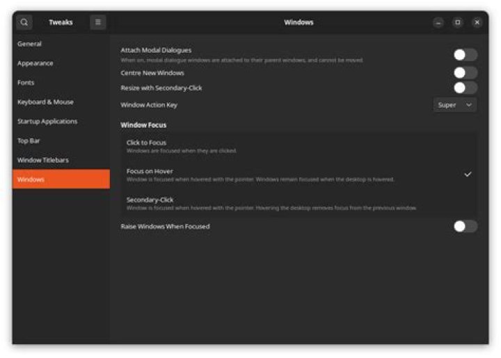 How do you enable focus follows mouse in Windows 10