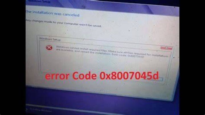 How Do You Fix Error Code 0x8007045D When Installing Windows 7 Ultimate?