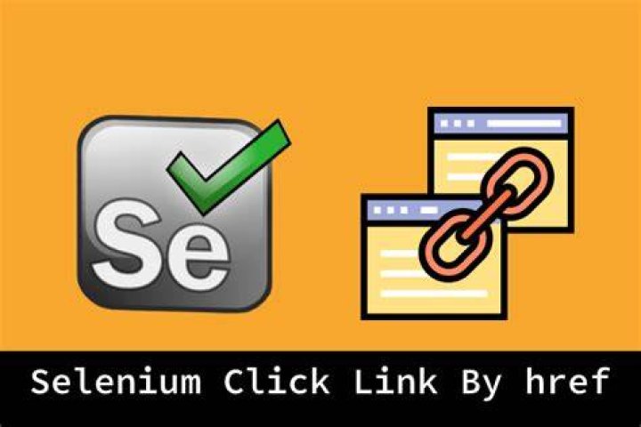 How to click a href link using Selenium