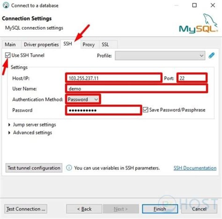 How to connect to a Database using SSH tunnel on dbeaver?