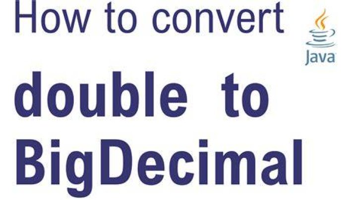 How to convert BigDecimal to Double in Java?