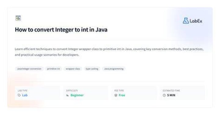 How to convert Integer to int?