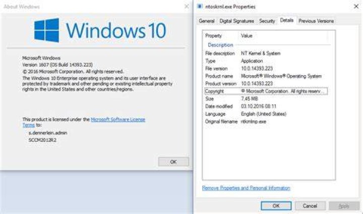 How to determine Windows 10 version when it is not running?