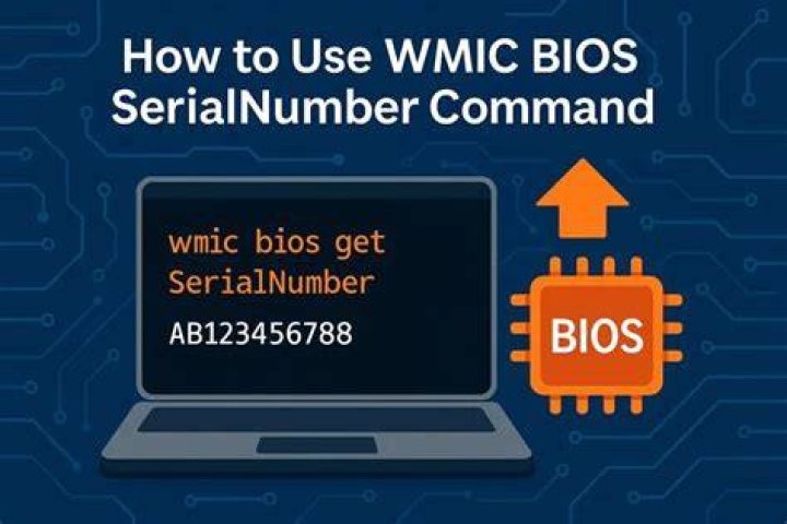 How to get BIOS serialnumber with WMIC command