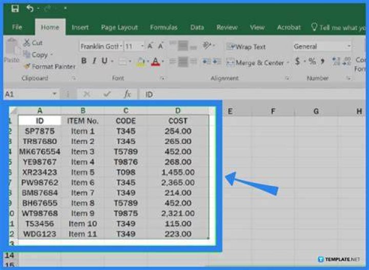 how to get the array size in ms excel?