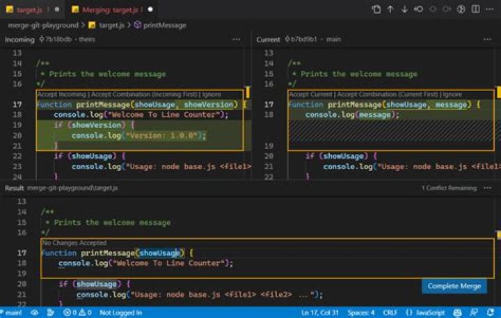 How to keep the local file or the remote file during merge using Git and the command line?