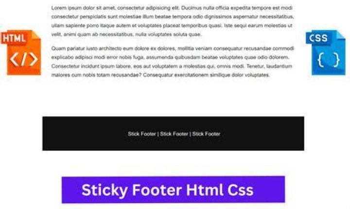 How to make a sticky footer using CSS?