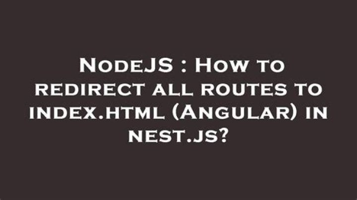 How to redirect all Angular request to index.html in Nginx