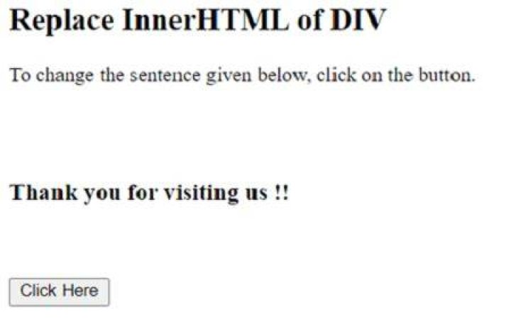 How to replace innerHTML of a div using jQuery?