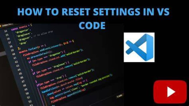 How to reset settings in Visual Studio Code?