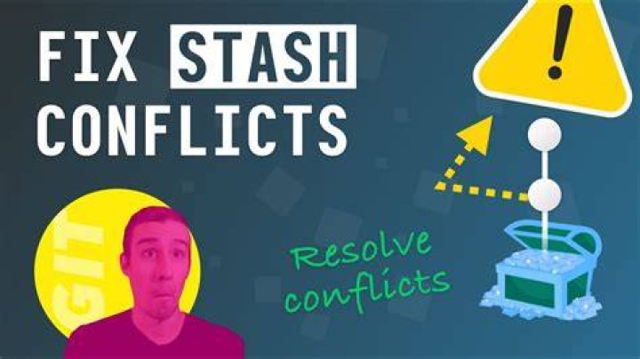 How to resolve git stash conflict without commit?