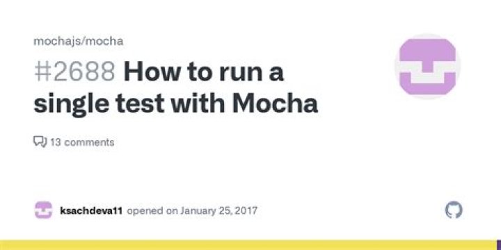 How to run a single test with Mocha?