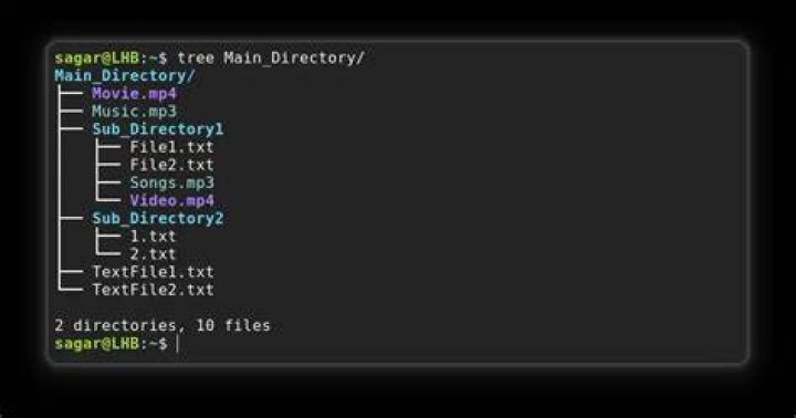 How to run the file command recursively