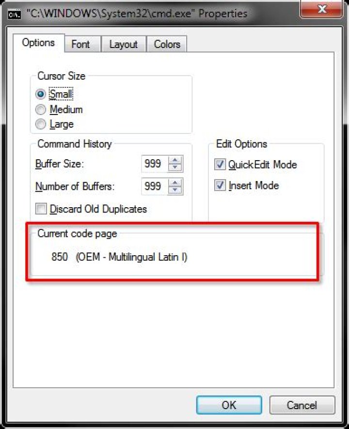 How to set default charset in Windows cmd?