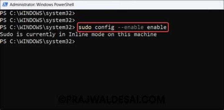 How to sudo on powershell on Windows