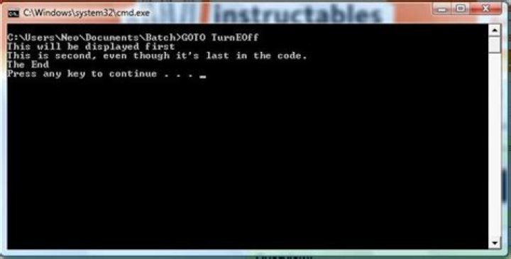 how to use goto in batch script