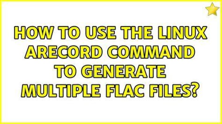 How to use the Linux arecord command to generate multiple FLAC files?