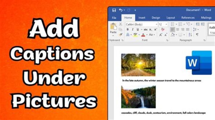 How to write a caption under an image?