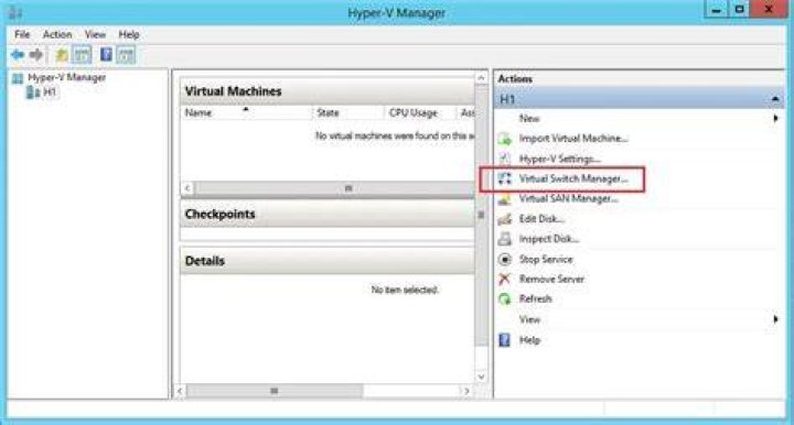 Hyper-V Virtual Switch Manager