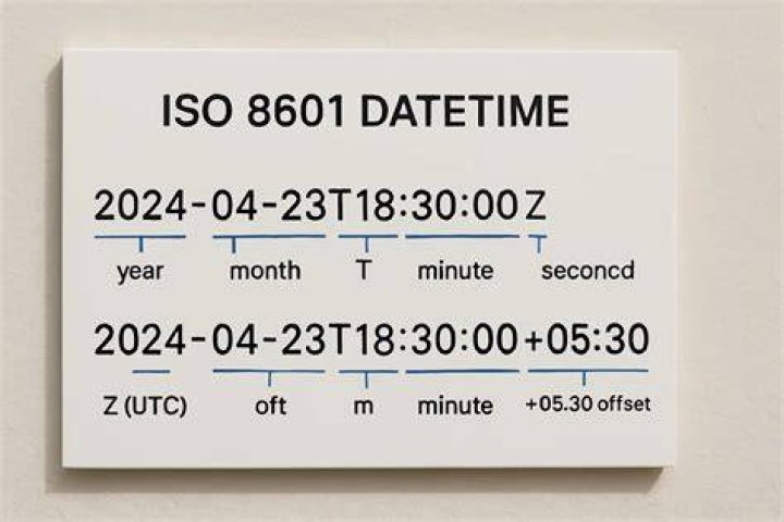 Identifying time zones in ISO 8601