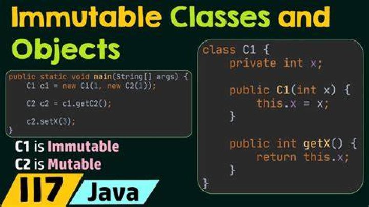 Immutable class?