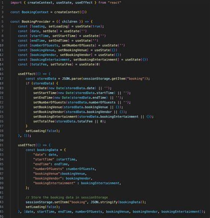 Initializing and using `sessionStorage` in React