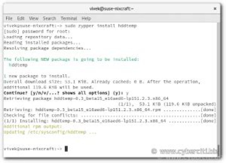 Install hddtemp