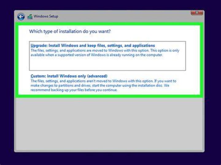 Installation screenshot