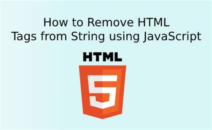 Is there a way to remove html tags from a string in JavaScript? [duplicate]