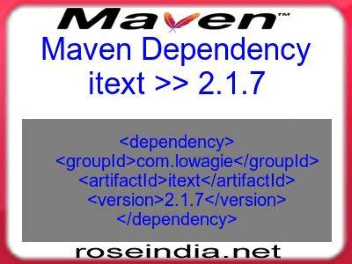 iText latest Maven dependency