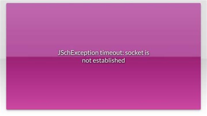 JSchException timeout: socket is not established