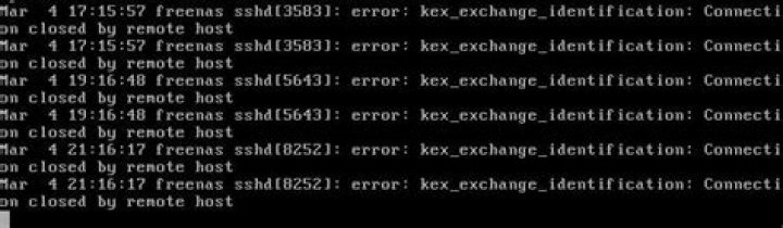 kex_exchange_identification: Connection closed by remote host