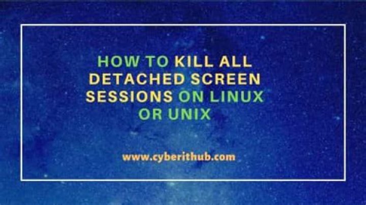 Kill detached screen session [closed]