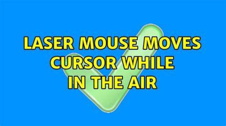 Laser mouse moves cursor while in the air