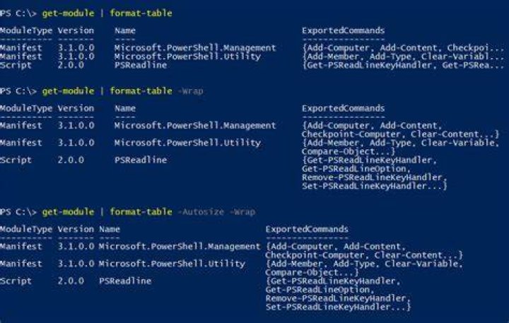 List Windows apps in a specific format in PowerShell