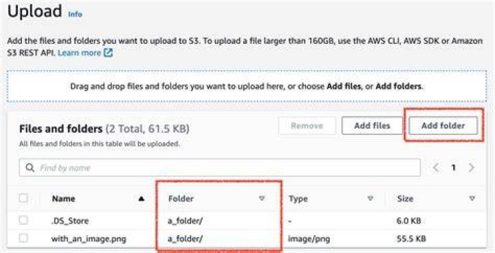 Listing folders on S3