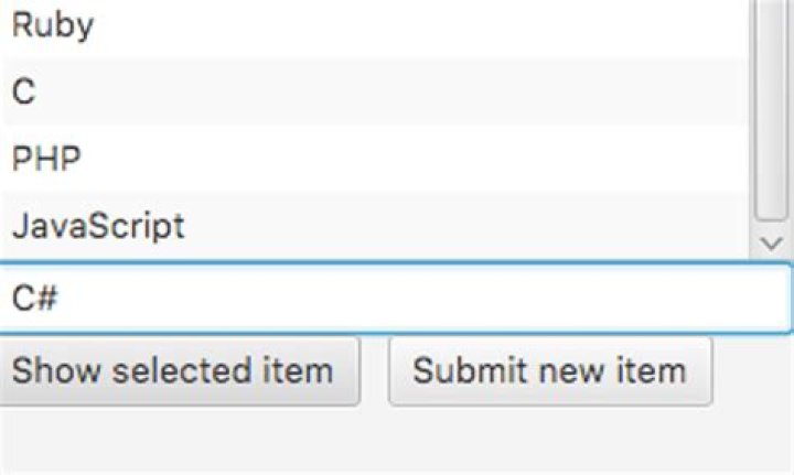 Listview in html/javascript