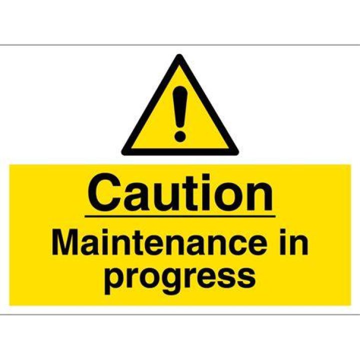 Maintenance in progress