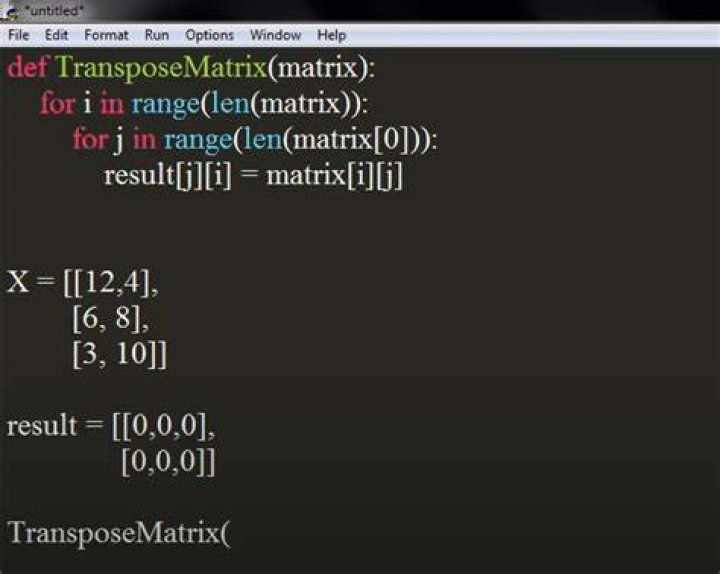 Matrix Transpose in Python [duplicate]