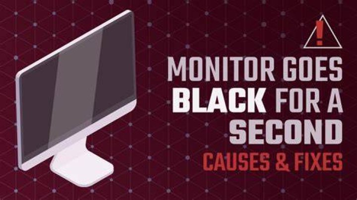Monitor goes black after a few seconds