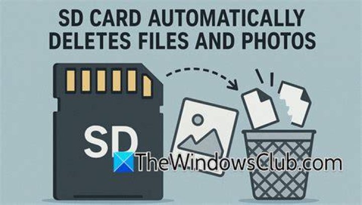 My SD card deletes new files by itself