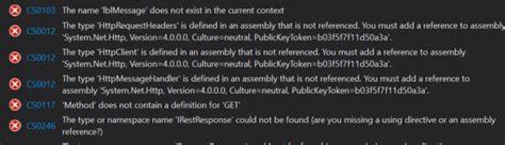 Name does not exist in the current context