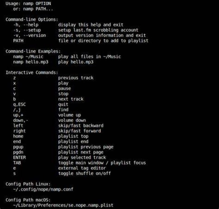 namp screenshot