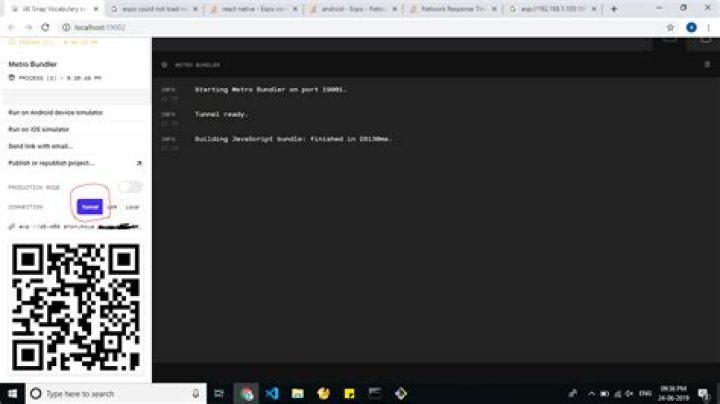 Network Response Time Out Error (create-react-native-app) (expo)