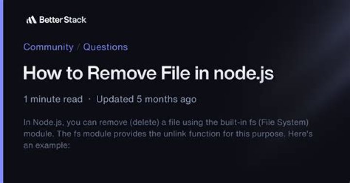 node.js remove file